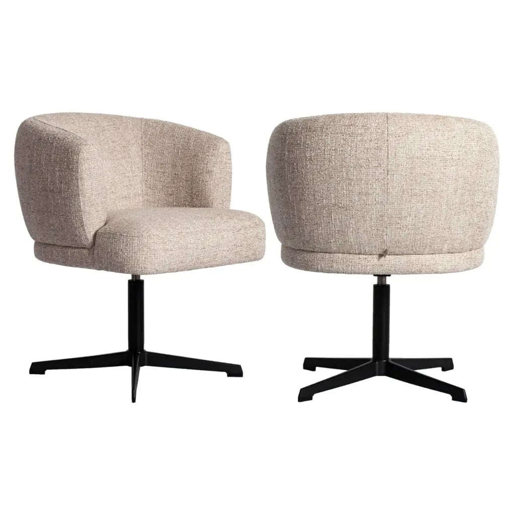 Scaun dining Dining – crem TWEED (67cm)
