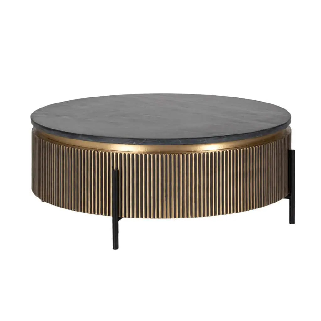 Măsuță cafea Ironville – auriu (90cm)