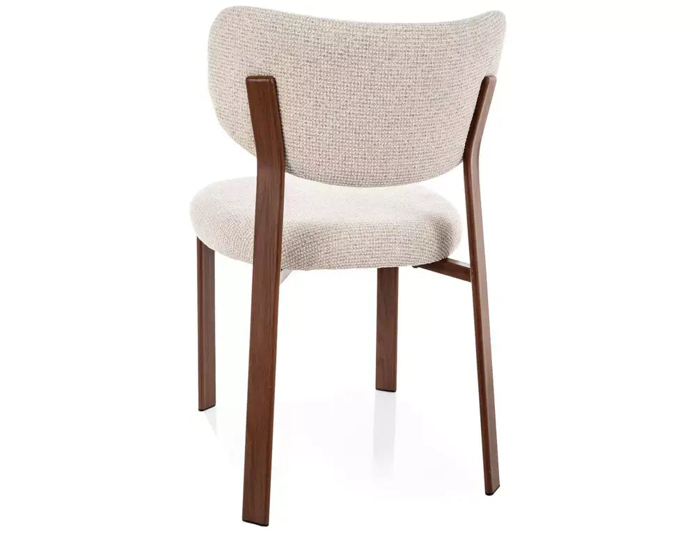 Scaun dining RIN D nuc / J. bej tap. 255