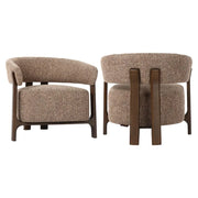 Fotoliu Lounge – maro TWEED