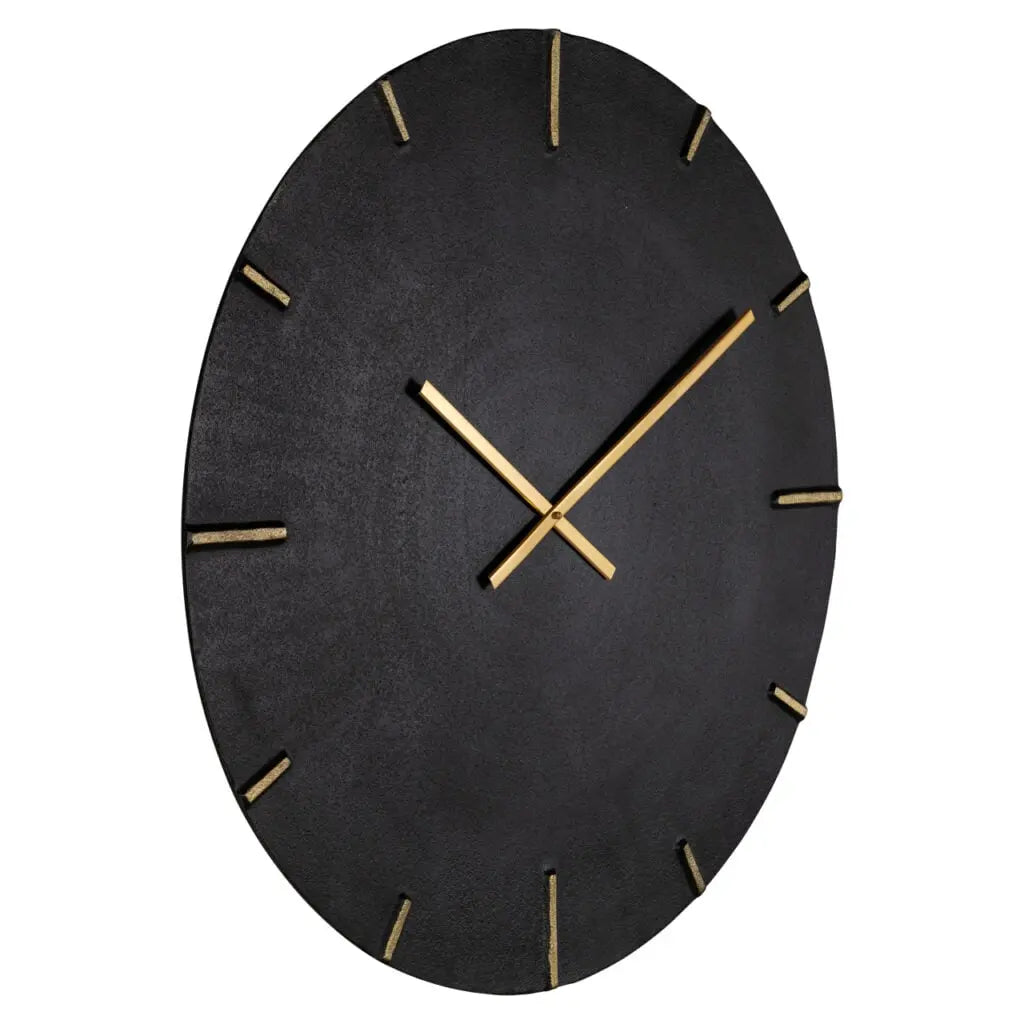 Ceas decorativ Mayfield – negru/auriu