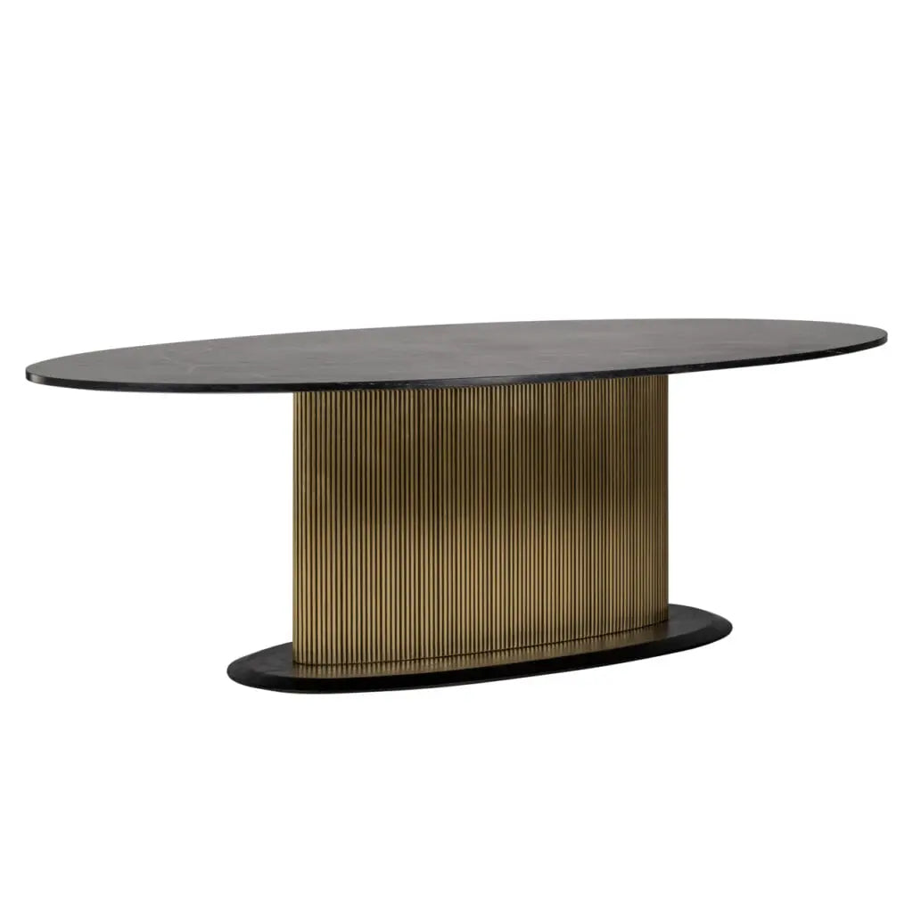 Masă dining Ironville – auriu (235cm)