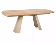 Masă dining extensibilă CANON stejar/cașmir structură 200(240)x100