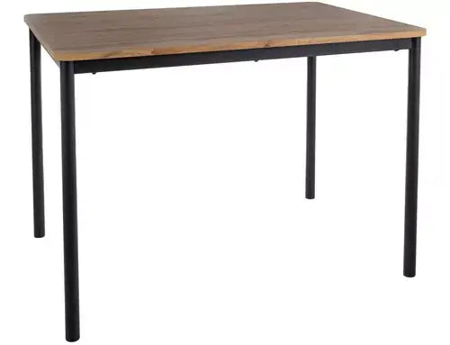 Masă dining CITY stejar Artisan/negru 110x75