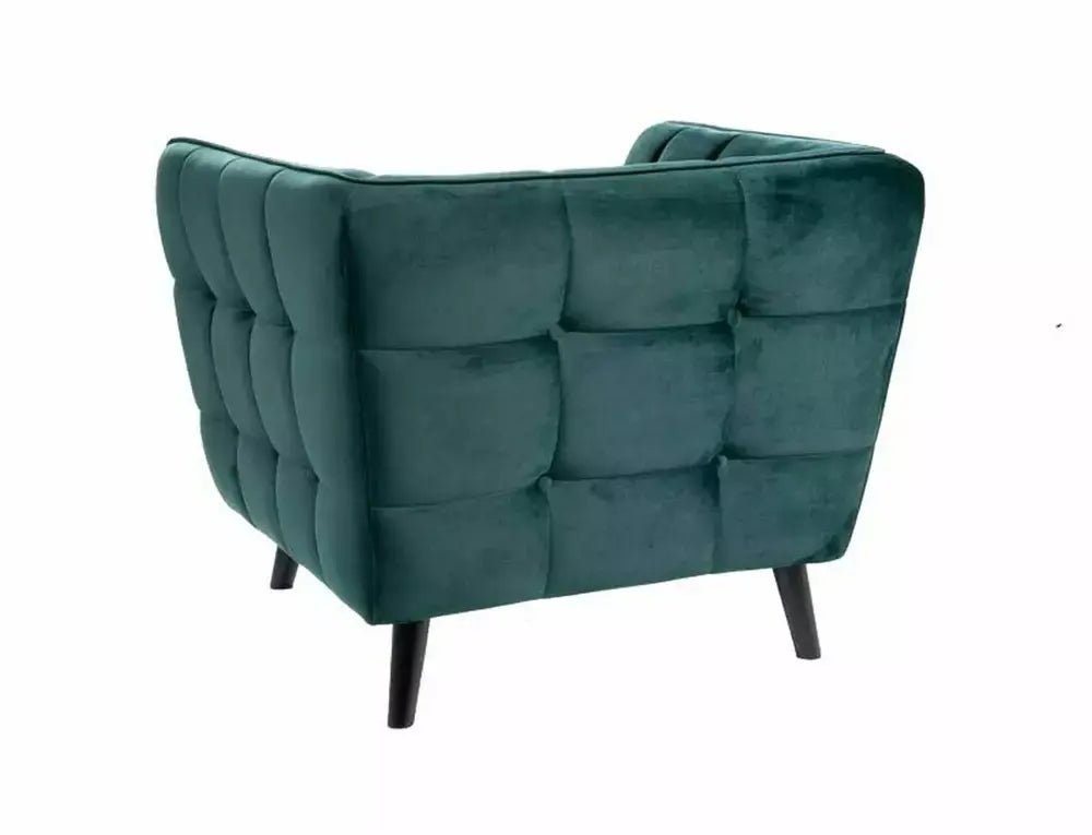 Fotoliu CASTELLO 1 Velvet verde Bluvel 78/wengé