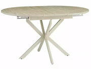 Masă dining extensibilă GASTON Ceramic travertin/cașmir 100(135)x100