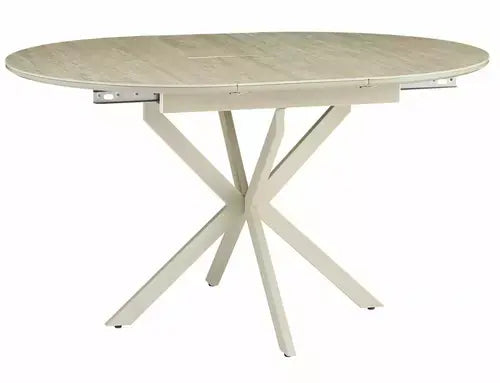 Masă dining extensibilă GASTON Ceramic travertin/cașmir 100(135)x100