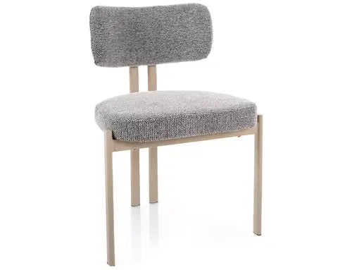 Scaun dining MISAKI cașmir / gri tap. 254