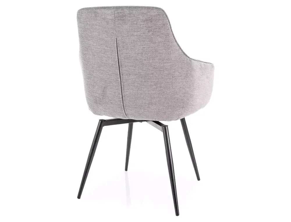 Scaun dining SERVIO Brego structură negru / gri 07