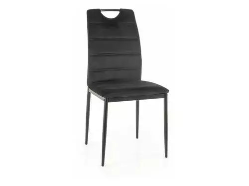 Scaun dining RIP Velvet structură neagră/negru Bluvel 19