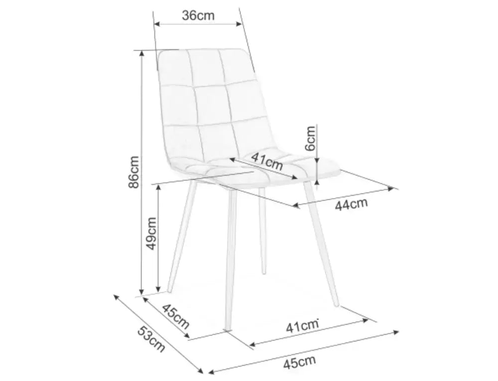 Scaun dining MILA D Velvet stejar structură/gri Bluvel 14