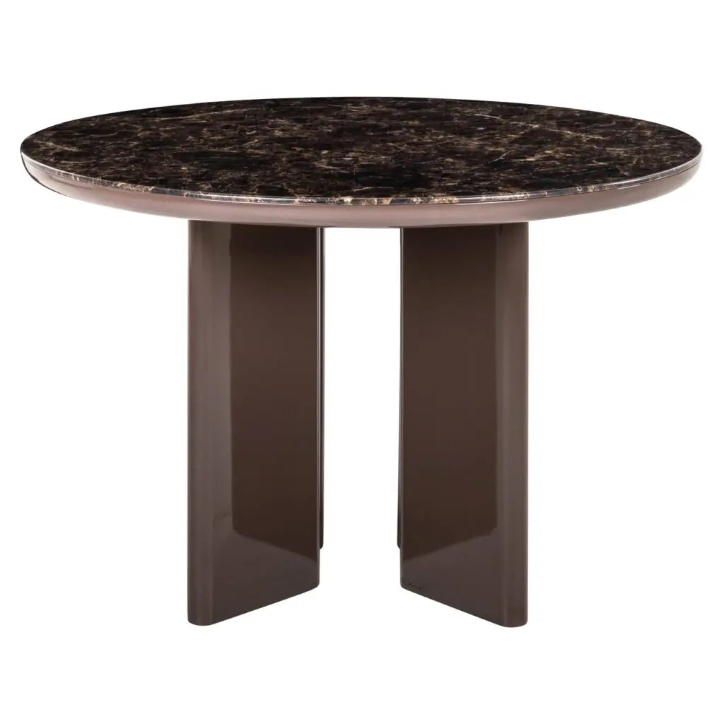 Masă dining Almundi – maro ciocolată (120cm)