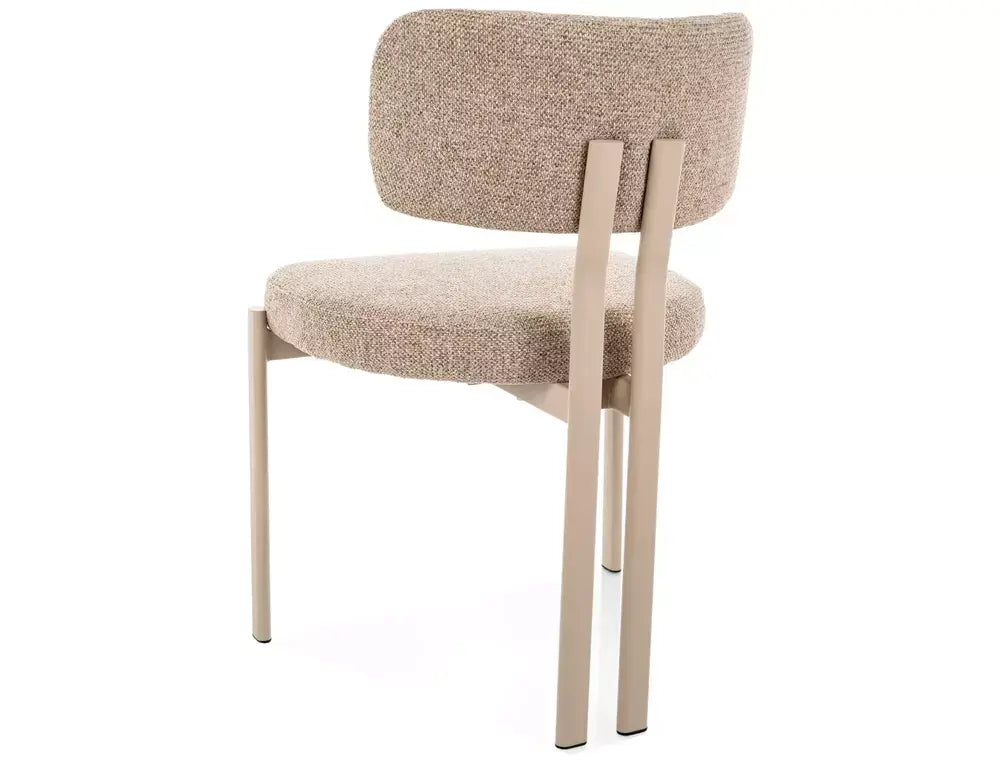 Scaun dining MISAKI cașmir / bej tap. 253