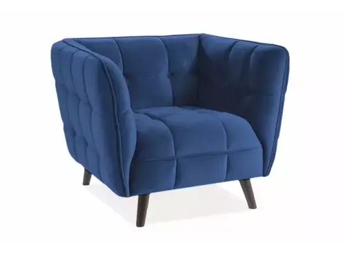 Fotoliu CASTELLO 1 Velvet curry Bluvel 68/wengé