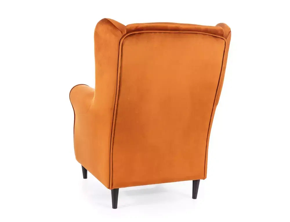 Fotoliu BARON Velvet scorțișoară Bluvel 4215/wengé