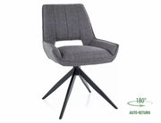 Scaun dining TELLO BJORN structură neagră/gri 13