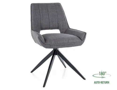 Scaun dining TELLO BJORN structură neagră/gri 13