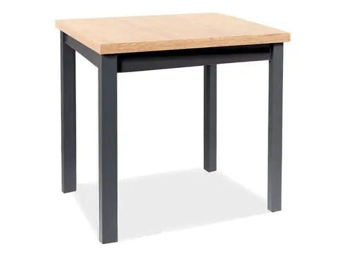 Masă dining ADAM stejar Artisan/negru 90x65
