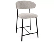 Scaun bar înalt ELTON H-2 negru/bej tap.231