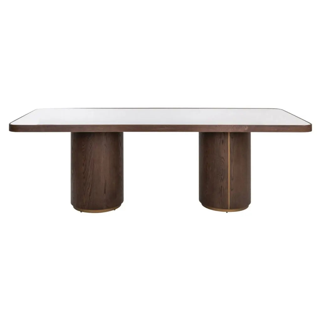 Masă dining Willox – bej (INCL. GLASS TOP) 235cm