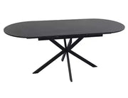Masă dining extensibilă GASTON Ceramic negru 140(180)x80