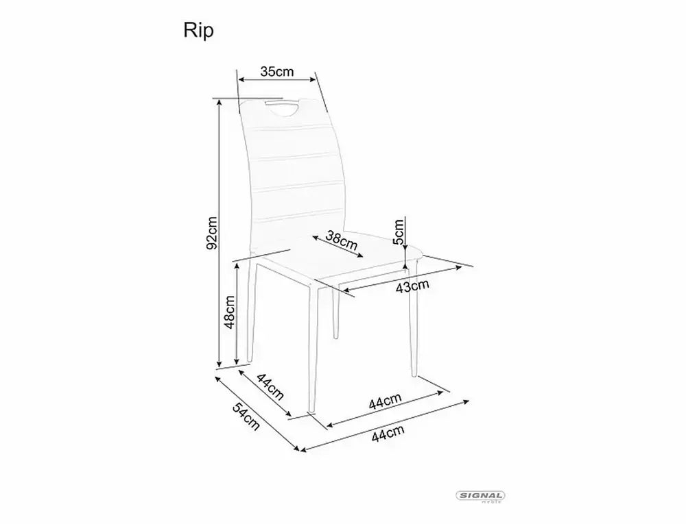Scaun dining RIP Velvet structură neagră/gri Bluvel14