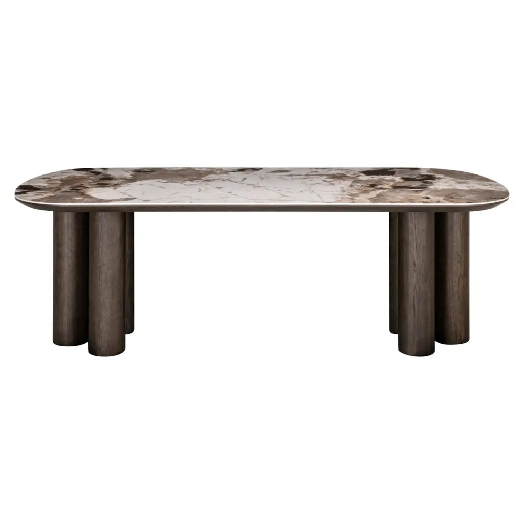 Masă dining Langford – maro (230cm)