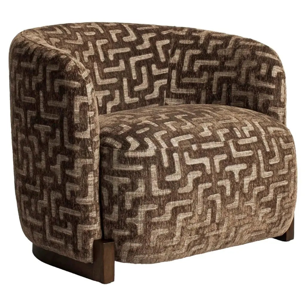Fotoliu Lounge – maro LABYRINTH (81cm)