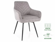 Scaun dining SERVIO Brego structură negru / gri 07