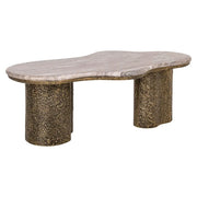 Măsuță cafea Coffee & End tables – alamă ANTIQUE (131cm)