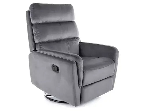 Fotoliu ROZKŁADANY ARGOS Velvet gri Bluvel 14