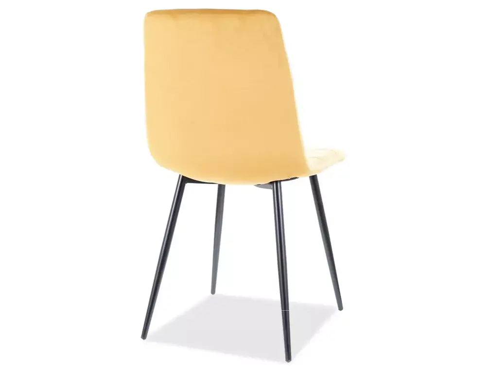 Scaun dining MILA MATT Velvet 99 structură neagră/negru