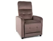 Fotoliu ROZKŁADANY OTUS Velvet CAPPUCCINO Bluvel 38