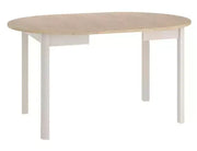 Masă dining extensibilă rotundă DANTE stejar Cremona Torro/cașmir Ø102 (102-144)