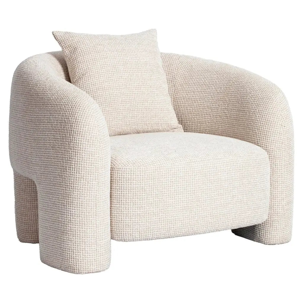 Fotoliu Lounge – bej BLOCKWEAVE
