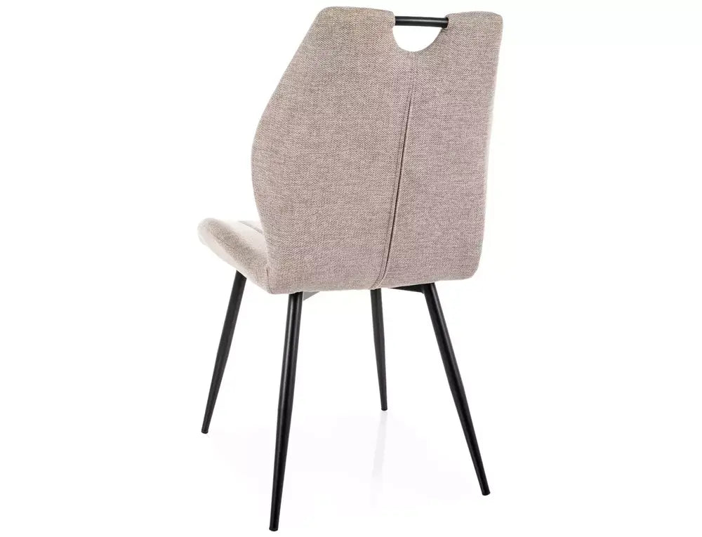 Scaun dining ARCO Brego structură neagră / J. bej 31
