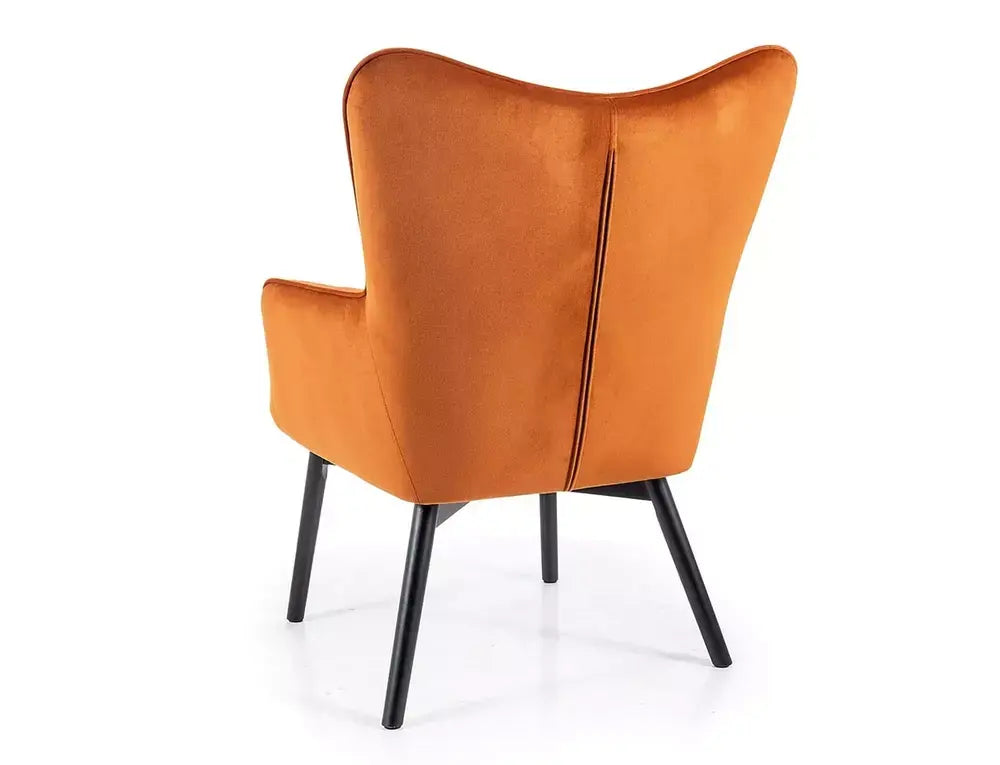 Fotoliu CARMEN Velvet negru mat structură/negru Bluvel 19
