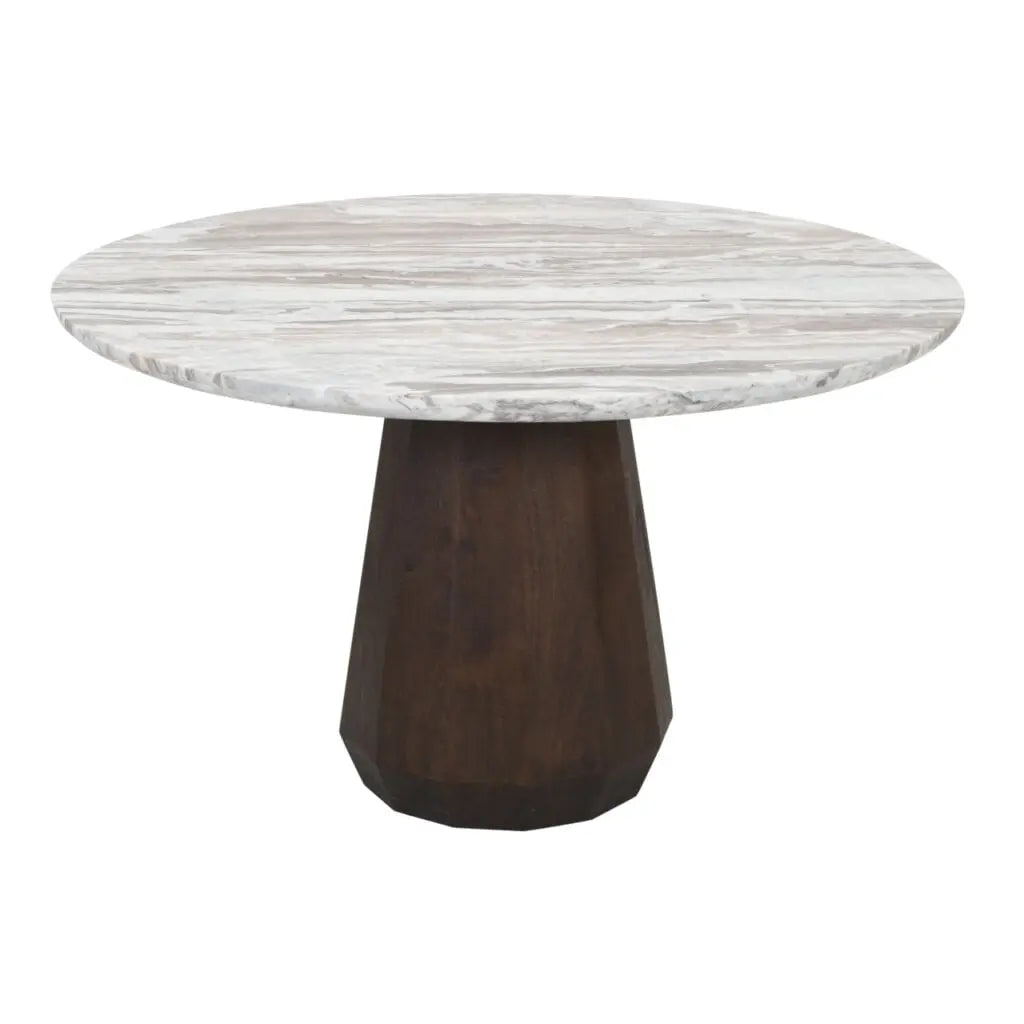 Masă dining Nando – BLUSH bej (130cm)