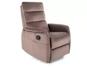 Fotoliu ROZKŁADANY SOLON M Velvet CAPPUCCINO Bluvel 38
