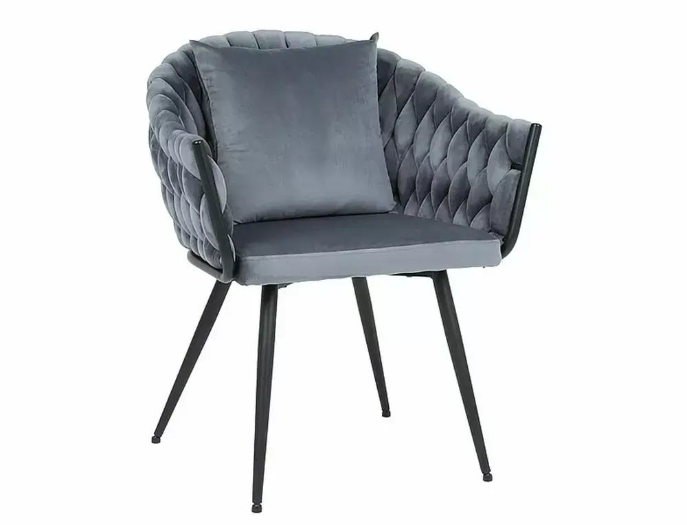 Scaun dining NUVO Velvet structură neagră / gri Bluvel 14