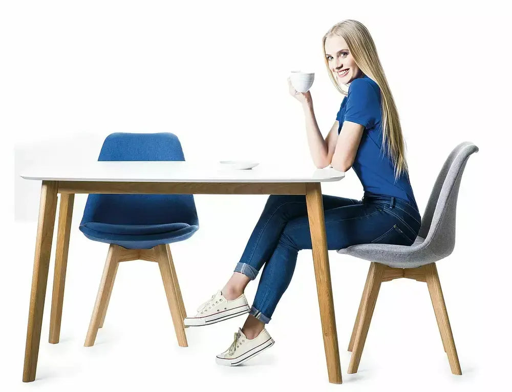 Scaun dining MOSSO stejar/alb
