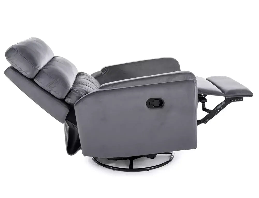 Fotoliu ROZKŁADANY ARGOS Velvet gri Bluvel 14