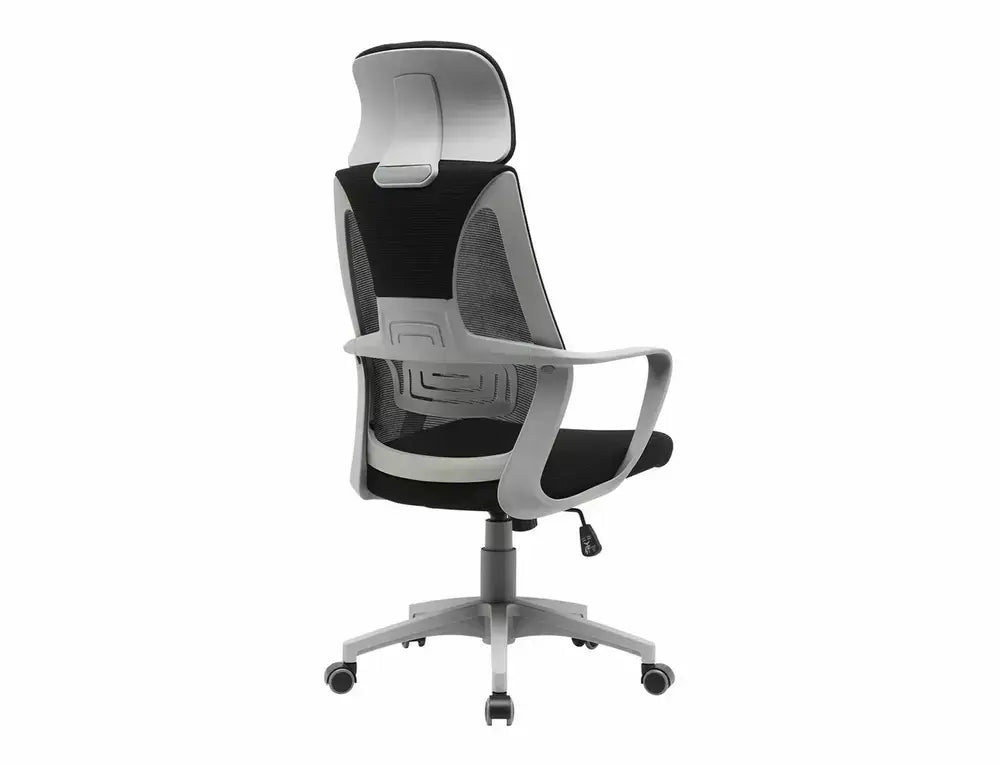 Fotoliu OBROTOWY Q-095 negru/gri