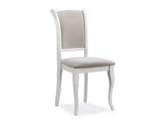 Scaun dining MN-SC alb/bej tap.132