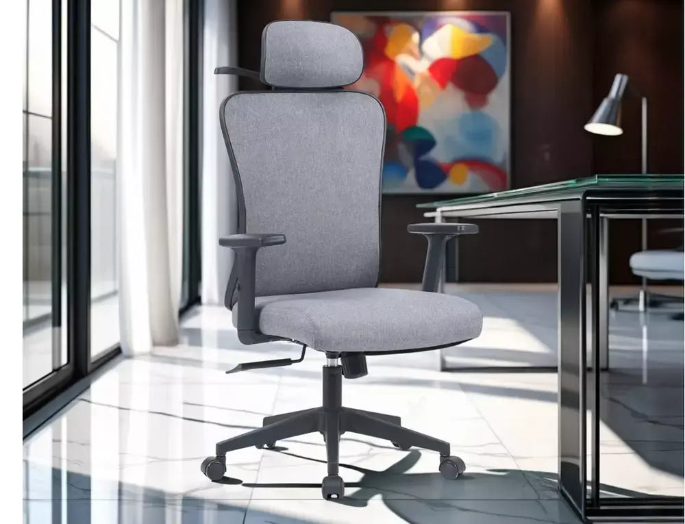 Fotoliu OBROTOWY Q-080M gri material