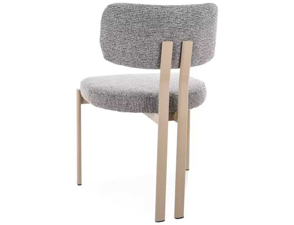 Scaun dining MISAKI cașmir / gri tap. 254