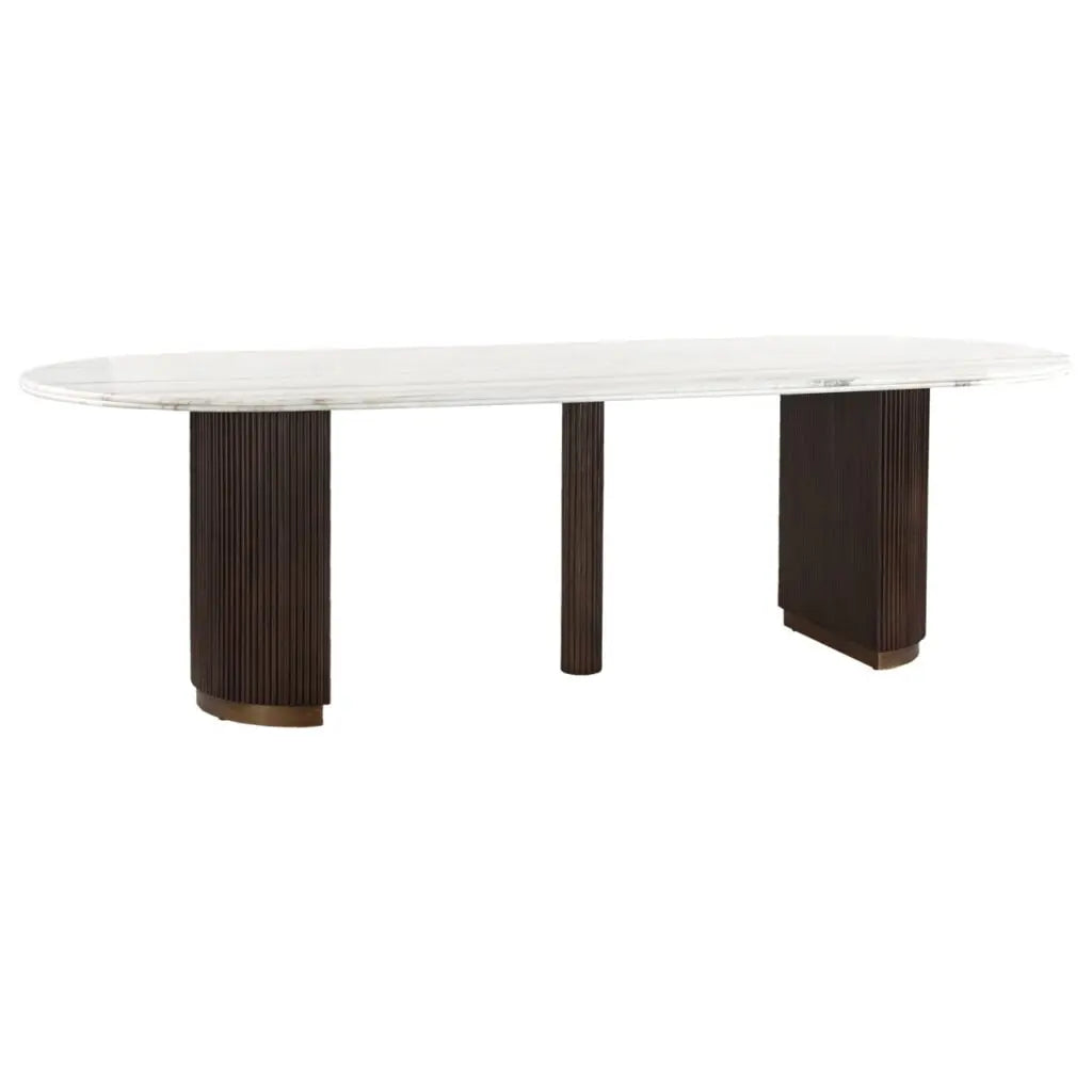 Masă dining Mayfield – maro (250cm)
