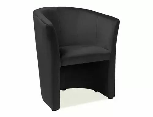Fotoliu TM-1 Velvet negru Bluvel 19/wengé