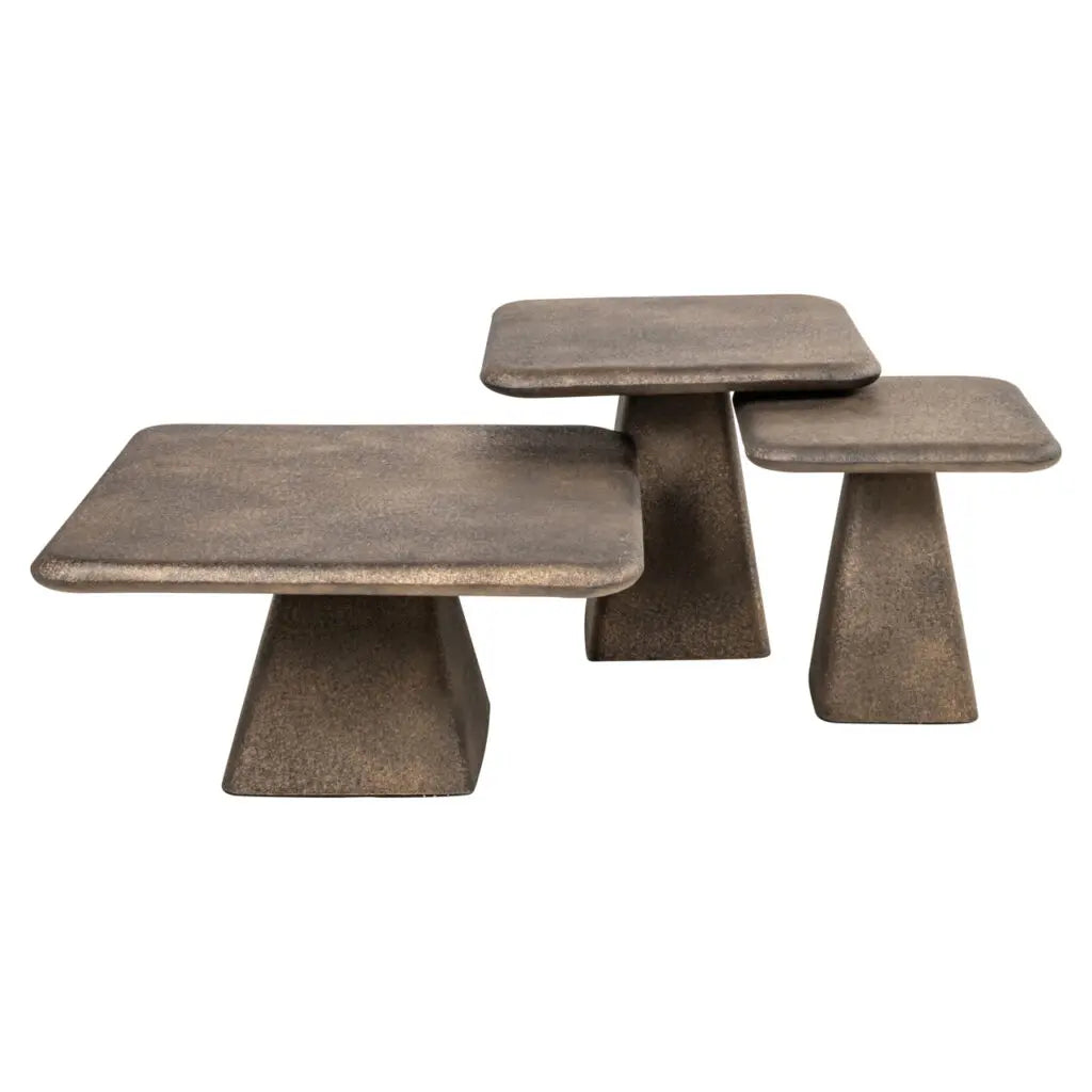 Măsuță cafea Coffee & End tables – auriu (70cm)