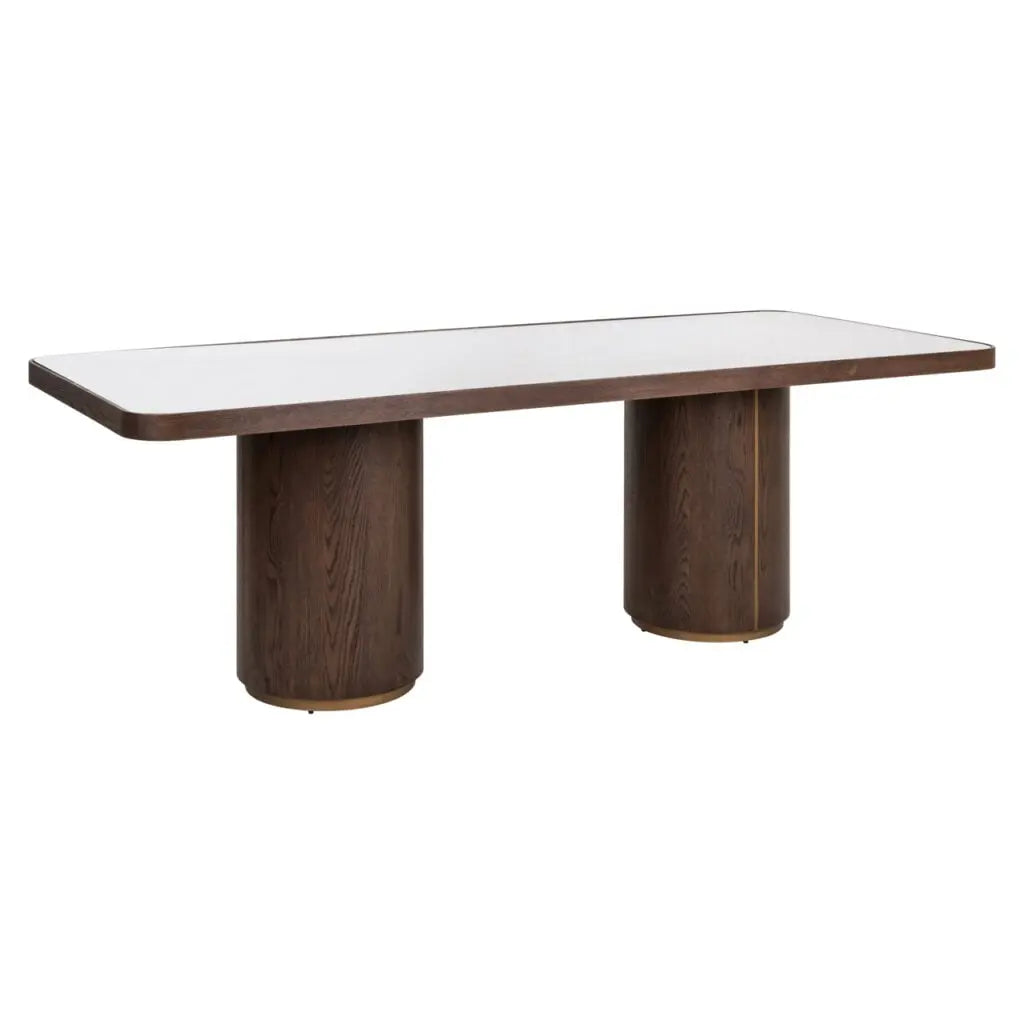 Masă dining Willox – bej (INCL. GLASS TOP) 235cm